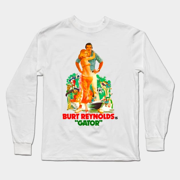 gator burt reynolds Long Sleeve T-Shirt by zicococ